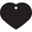 Large Heart - Black